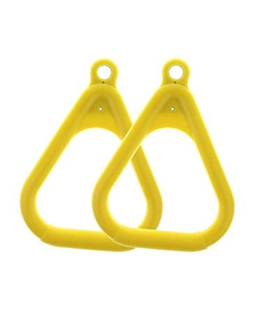 Swingset Playground Trapeze Rings Yellow Swingset Trapeze Rings Swing Accessories