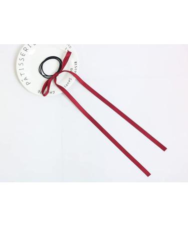 10PCS Bow Hair Tie Long Hair Bands Colourful Silk Ribbon Hair Scarf  Rubber Bands Ponytail Holder Satin Hair Scrunchies for Women Girls 10pcs-silk ribbon - Buy Online on GoSupps.com