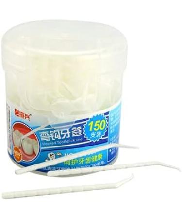 Buy Curved White Plastic Toothpicks - 150 Pcs | Durable & Versatile for Easy Serving - Buy Online on GoSupps.com