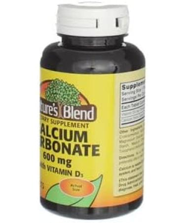 Nature's Blend Calcium Carbonate with Vitamin D3 100 Tablets (Pack of 6) - Buy Online on GoSupps.com
