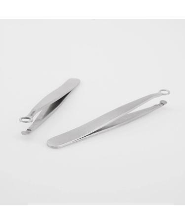 Buy Steel Round Head Nose Hair Trimming & Eyebrow Tweezers - Precision Beauty Tool for Easy Hair Removal | International Shipping Available - Buy Online on GoSupps.com