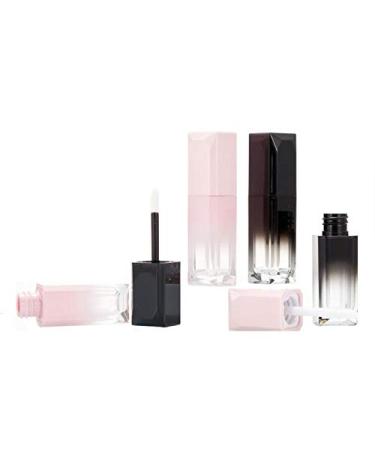 5-Pack 4ml Pink Gradient Square Lip Gloss Tubes with Magic Wand Applicator - Refillable DIY Lip Balm Containers - Buy Online on GoSupps.com