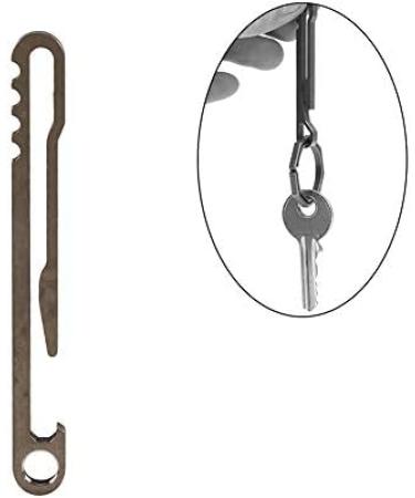 2Pcs Titanium EDC Keychain Bottle Openers | Multi-Functional Belt Clip for Camping & Home - Buy Online on GoSupps.com