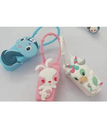 3x Silicone Hand Disinfectant Holders for Kids - 30ml Travel Case Portable & Leak-Proof | No Liquid Needed - Buy Online on GoSupps.com