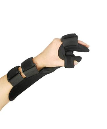 Healifty 1pc Thumb Support Immobilization Glove Fracture Wrist Brace Hand Wrist Splint Tendonitis Wrist Brace Broken Thumb Splint for Trigger Thumb Wrist Fracture Fixation Repair Instrument Black 1 30X10cm