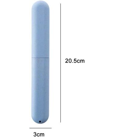 Portable Blue Toothbrush Holder Container for Travel Storage - Buy Online on GoSupps.com