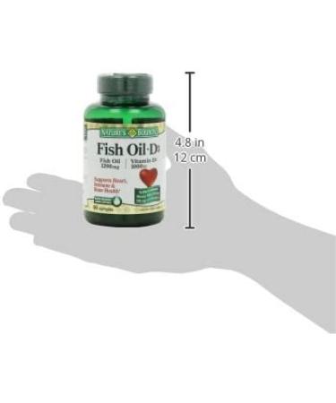 Nature's Bounty Fish Oil + D3 90 Softgels - Heart & Immune Support - Buy Online on GoSupps.com