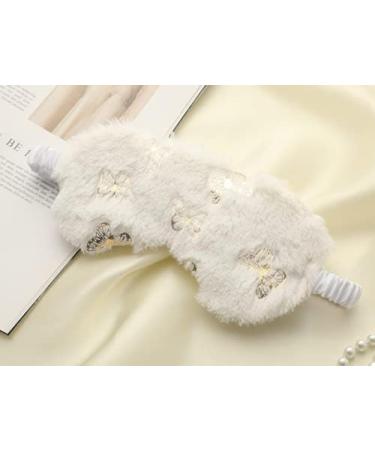 HappyDaily 3 Pack Sleep Masks with Soft Foam Ear Plugs - Pink Heart, White Star, White Butterfly - Buy Online on GoSupps.com