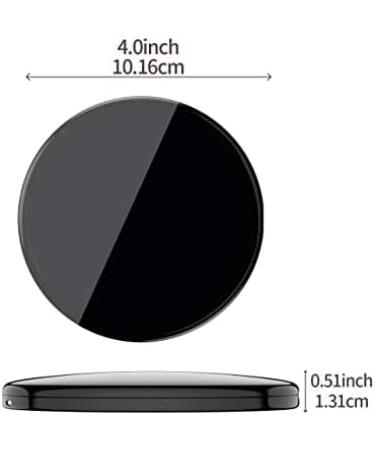 Mpowtech Compact Mirror 1x/10x Magnification - Travel Makeup Mirror - Pocket Mirror for Handbag - Handheld 2-Sided Portable Mirror Compact Mirror - Black Round - Buy Online on GoSupps.com