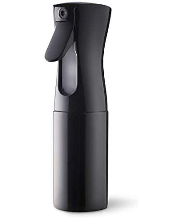 ExpanHose Hair Spray Bottle Continuous Water Mister Spray Bottle Empty Aerosol Fine Mist Curly Hair Spray Bottle for Taming Hair in Morning Hairstyling Plants Pets Cleaning-5.4oz/160ml (Black)