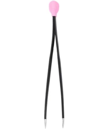 BrushesNail Tweezers Double Sided Nail Art Sticker Silicone Press Rhinestone Picker Nippers Black - Buy Online on GoSupps.com