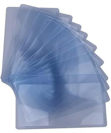 Ultra-Thin Card loupe Pocket loupe Sheet Lens Thin Magnifying Glass Magnifier 85mmx55mm Convenient to Carry 3X Magnifying Card 5 Pieces Nice Design - Buy Online on GoSupps.com