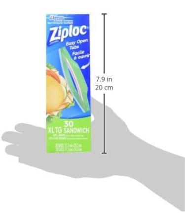 Ziploc XL Snack and Sandwich Bags for On-The-Go Freshness Grip 'n Seal Technology for Easier Grip Open and Close 30 Count XL (30 Count) Bags - Buy Online on GoSupps.com