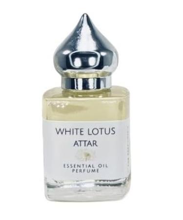 White Lotus Attar 8 ml All Natural Clean Absolute Essential Oil Perfume Alcohol Free Vegan Long Lasting