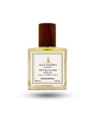 Retro Flare (Gold) Parfum Extract 55ML by Alexandria FragrancesExtrait De Parfum Long Lasting Day or Night Time