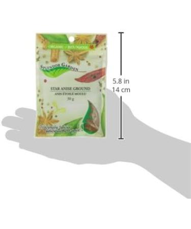 Splendor Garden Organic Star Anise Ground 30g 30 g (Pack of 1) - Buy Online on GoSupps.com