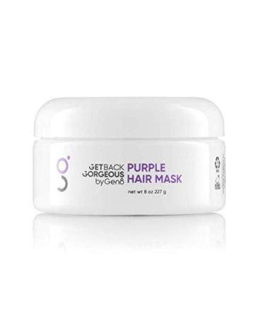 Purple Hair Mask for Blonde Hair by GBG  Weekly Restoration Mask Transforms Brassy, Yellow Dinge in Highlighted, Grey or Blonde Hair  Vegan, Paraben Free Blue Hair Mask Toner 8oz