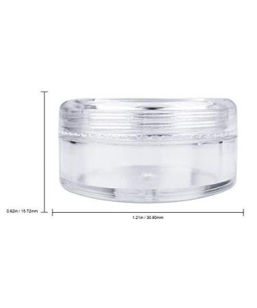 50 Clear 5g Acrylic Jars - BPA Free Cosmetic Containers for Makeup, Samples, and More - Buy Online on GoSupps.com