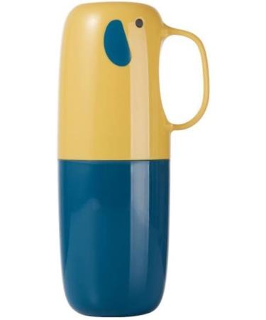 Danlai Travel Toothbrush Cup Case - Portable Toothpaste Holder & Storage Box - Yellow - Buy Online on GoSupps.com
