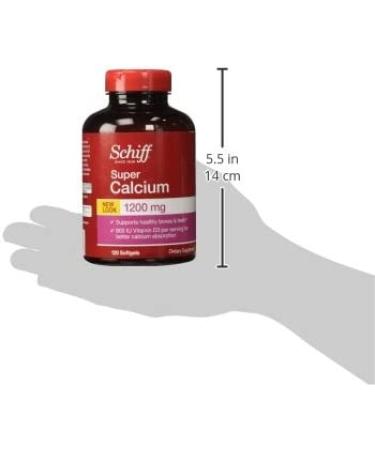 Schiff Super Calcium 1200 mg - 120 Softgels | Bone Health Supplement - Buy Online on GoSupps.com