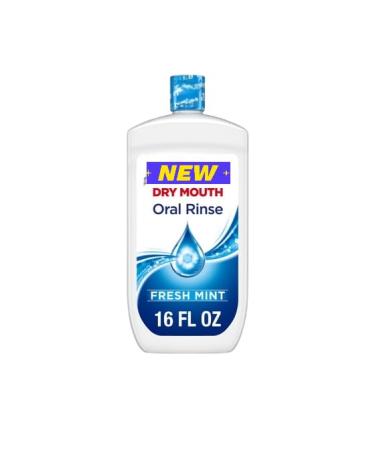 Biiotene Moisturizing Oral's Rinse Mouthwash for Dry Mouth Relief Alcohol-Free Gentle Formula with Fresh Mint Flavor Sugar-Free 16 oz