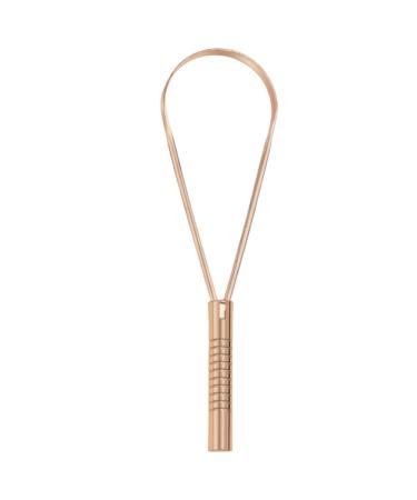Stainless Steel Tongue Scraper - Ultimate Bad Breath Solution | Travel-Friendly Oral Care Tool for Adults | Fresh Breath & Easy Use (Copper - Buy Online on GoSupps.com