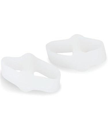 PEDIMEND Double Loop Toe Separator 4 Count - Silicone Gel Two Hole Toe Spreader for Bunion/Hallax Valgus | Correct Toe Misalignment and Improve Foot Care | 2PAIR - 4PCS - Buy Online on GoSupps.com