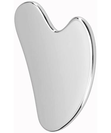 Gua Sha facial tools stainless steel Guasha for facial and body acupuncture therapy spa trigger point treatment shaking tools silver-plated