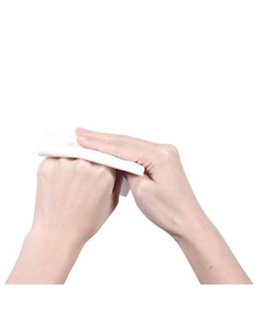 100pcs Disposable Cotton Face Towels - Clean Makeup Removal Wipes for Gentle Skin Care - Buy Online on GoSupps.com