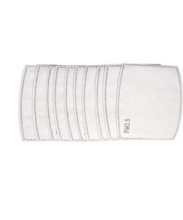 Modern Delight PM 2.5 five Layered Active Carbon Replacement filter Pack of 10