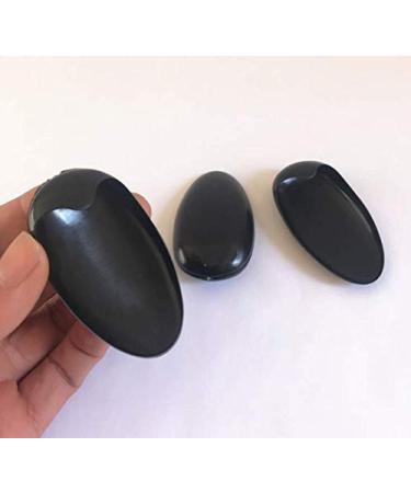 3 Pairs Black Plastic Ear Protector Caps - Waterproof Hairdressing Ear Covers | Salon Hair Coloring Tools and DIY Accessories - Buy Online on GoSupps.com