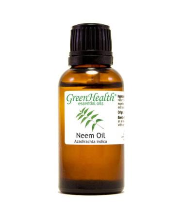 GreenHealth Neem 1 fl oz (30 ml) Glass Bottle 100% Pure Essential Oil