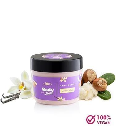 P_lu_m BodyLovin Vanilla Vibes Body Butter | Intense Moisture & Quick Absorbing | 200g Non-Greasy Shea Butter Cream for Dry Skin | Warm Vanilla Fragrance - Buy Online on GoSupps.com