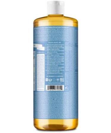 Dr Bronner's Baby Mild All-One Magic Soap 945ml - Organic & Vegan for Face, Hair, Babies, Laundry, Dishes - Fair Trade Certified - Buy Online on GoSupps.com