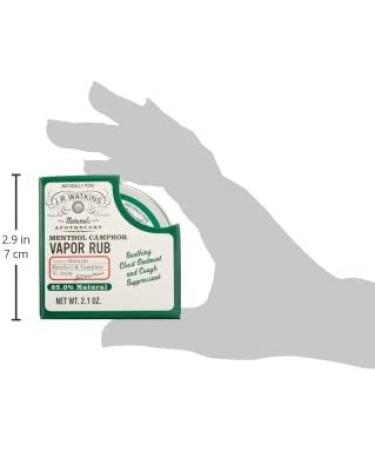 J.R. Watkins Natural Menthol Camphor Chest Rub - 2.1oz - USA Made & Cruelty-Free - Buy Online on GoSupps.com