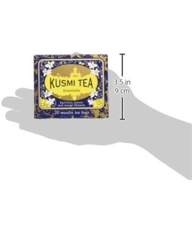 Kusmi Tea - Anastasia - Th noir la bergamote et au citron aromatis fleur d'oranger - 20 sachets mousseline - 44 g - Buy Online on GoSupps.com