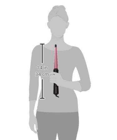 REMINGTON Pro Pearl Ceramic Conical Curling Wand | Digital Controls | 10 Heat Settings | Black/Pink | CI95AC4 | 0.5-1 Inch - Buy Online on GoSupps.com