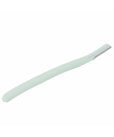 Eyebrow Trimmer - Stainless Steel Non-Slip Green Razor with Safety Cover for Precision Face Shaving - Buy Online on GoSupps.com