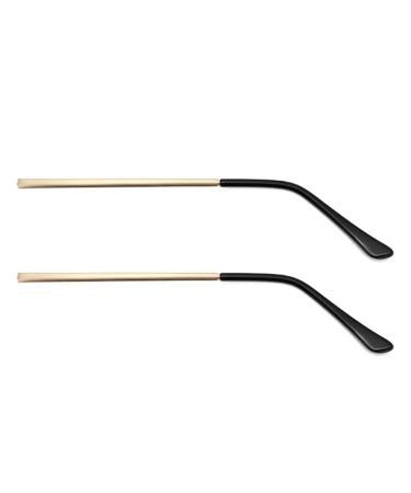 Waitlover 1 pair of metal-glasses-legs repair tool universal slip replacement glasses r7v8 glasses accessories glasses arm leg frame gold free size