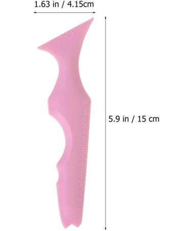 Beaupretty Travel Makeup Brushes Silicone Eyeliner Aid Silicone Eyeliner Stencil Reusable Eyeliner Eyelash Aid Lipstick Wearing Aid Makeup Tool Eye Makeup Brushes Pink - Buy Online on GoSupps.com