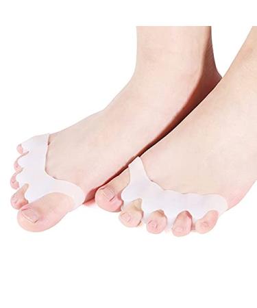 Toe spreader set hallux valgus toe spreader silicone haofy hallux correction toes separator for hammer toe claws toes toe separator toe separator silicone toes correction for women and men