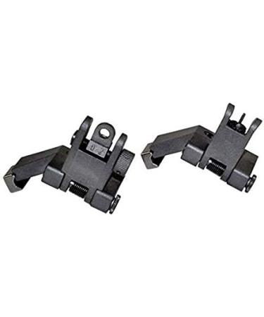GOTICAL 45 Degree Offset Flip Up Sight - Low Profile Design Front and Rear Flip Up Sights in Black - Buy Online on GoSupps.com