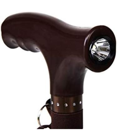 2 in 1 Crutches - Old Man Crutches Aluminum Cane Elderly Small Square Cane Telescopic Non-Slip Cane Crutch Four/one-Legged Crutches with LED Lights Black Innovate - Buy Online on GoSupps.com