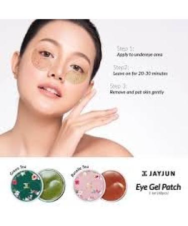 Jay-Jun Green Tea Eye Gel Patch - 60 Sheets | Soothing Hydrogel Eye Patches with Green Tea | Korean Beauty Essentials - Buy Online on GoSupps.com