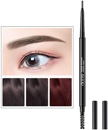  FFICUMON Long-lasting Double Earbrow Eyeliner Pencil Waterproof Rotating Ultra-Thin Black Felt-Tip Eyeliner Pen (Brown) - Buy Online on GoSupps.com