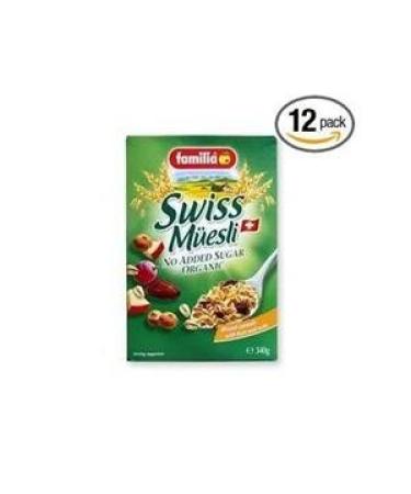 Familia Swiss Muesli - No Sugar 12oz: Healthy & Delicious Breakfast Option - Buy Online on GoSupps.com