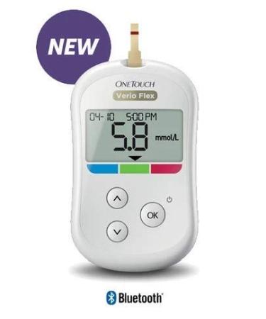 OneTouch Verio Flex Blood Glucose Meter - Accurate Blood Glucose Monitoring - Buy Online on GoSupps.com