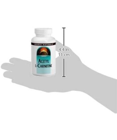 Source Naturals Acetyl L-Carnitine 500 mg - 120 Tablets for Energy & Focus - Buy Online on GoSupps.com