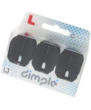 LSTYLE Dart Flights - L3 Pro Dimple Small Standard Shape - Black | For Soft Tip & Steel Tip Darts - Buy Online on GoSupps.com