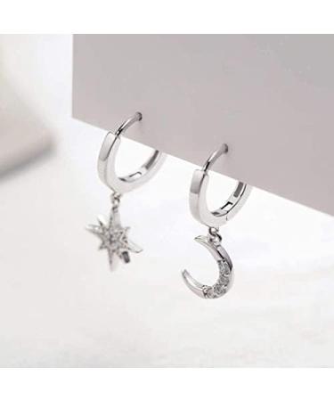 Ear Stud Earrings for Women Asymmetric Pendant Ear Clips Female Delicate Simple Vintage Ear Buckle Party Gift e Ear Studs - Buy Online on GoSupps.com